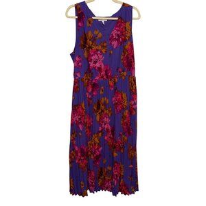 Sofia Jeans By Sofia Vergara Purple & Pink Floral Sleeveless Maxi Dress XL 16-18